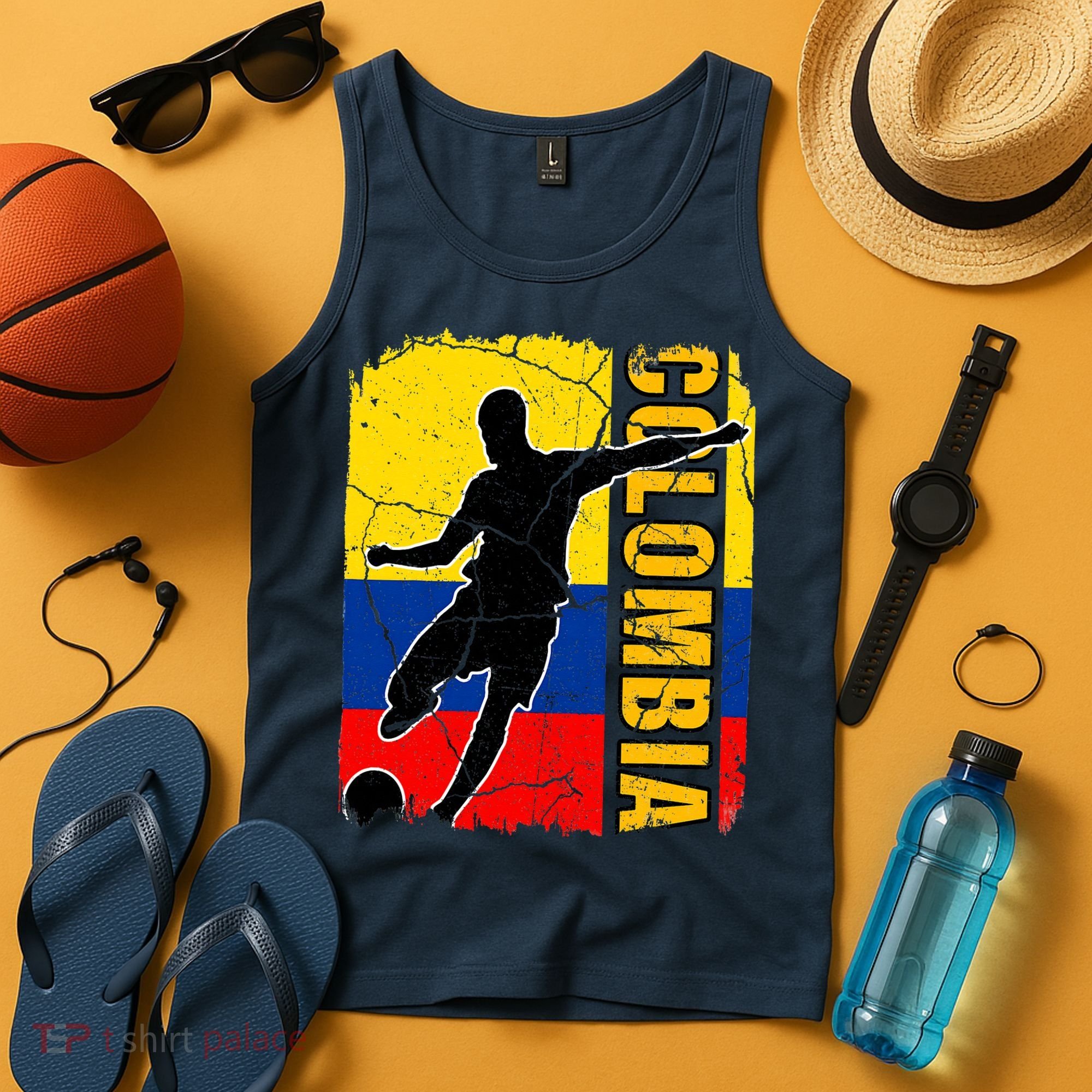 Colombian Soccer Team Colombia Flag Jersey Tank Top
