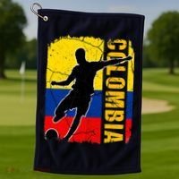 Colombian Soccer Team Colombia Flag Jersey Golf Towel thumb 1