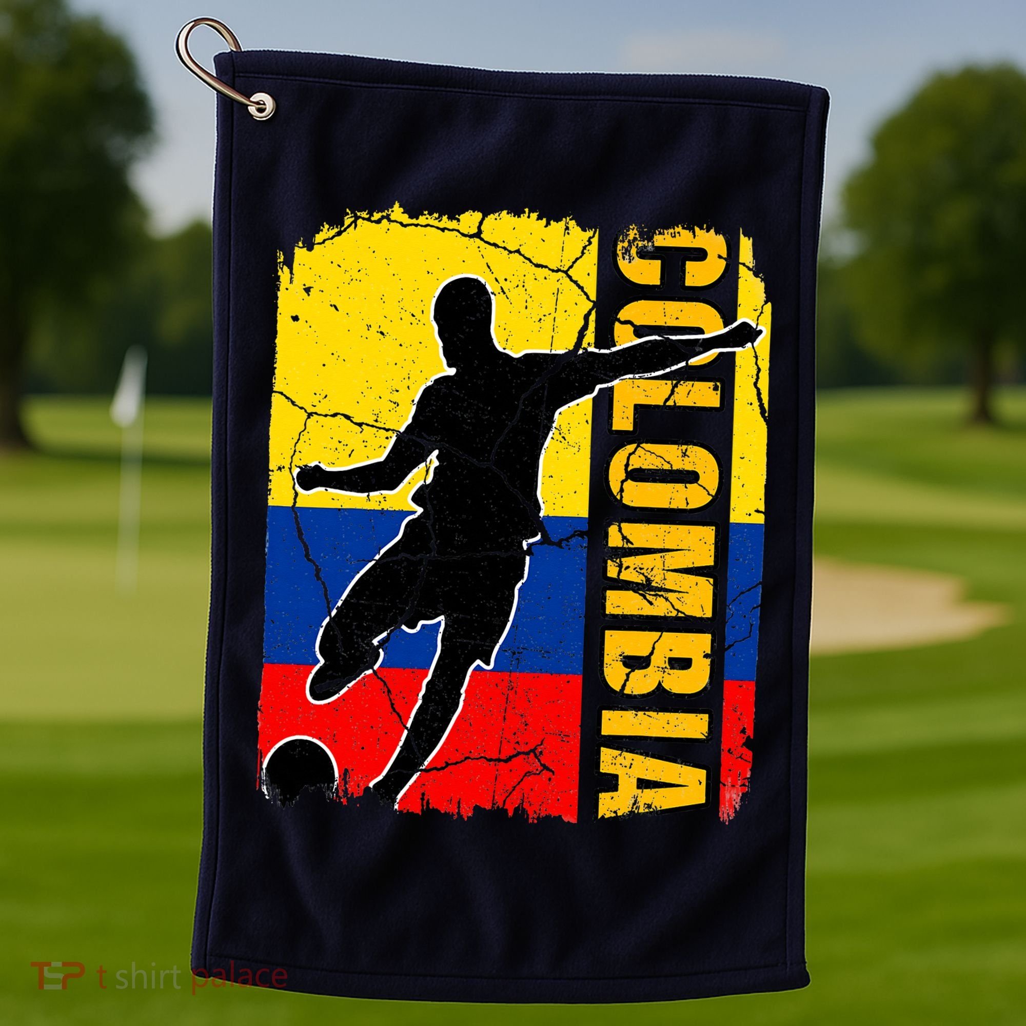Colombian Soccer Team Colombia Flag Jersey Golf Towel