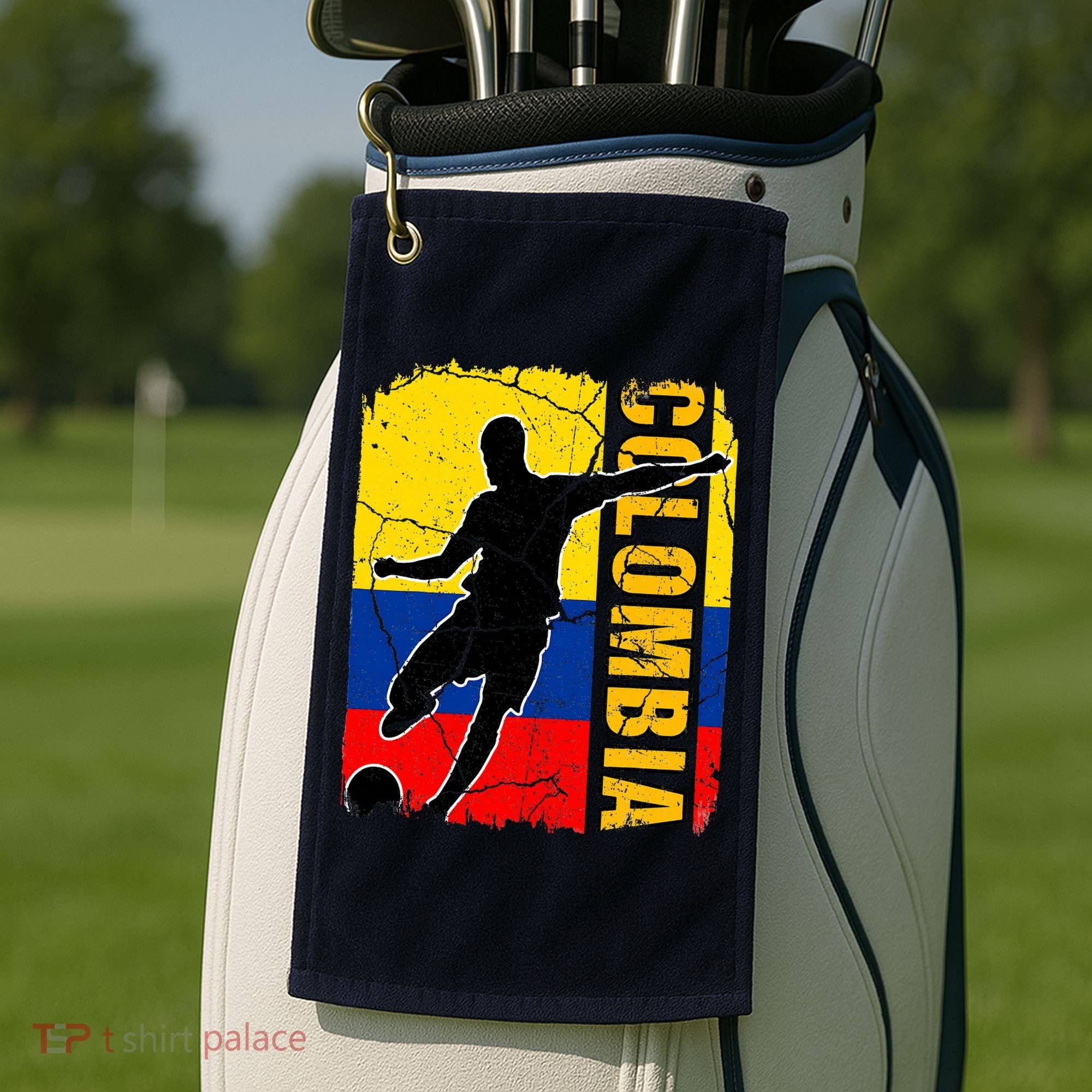 Colombian Soccer Team Colombia Flag Jersey Golf Towel
