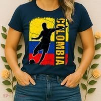 Colombian Soccer Team Colombia Flag Jersey Women's T-Shirt thumb 2