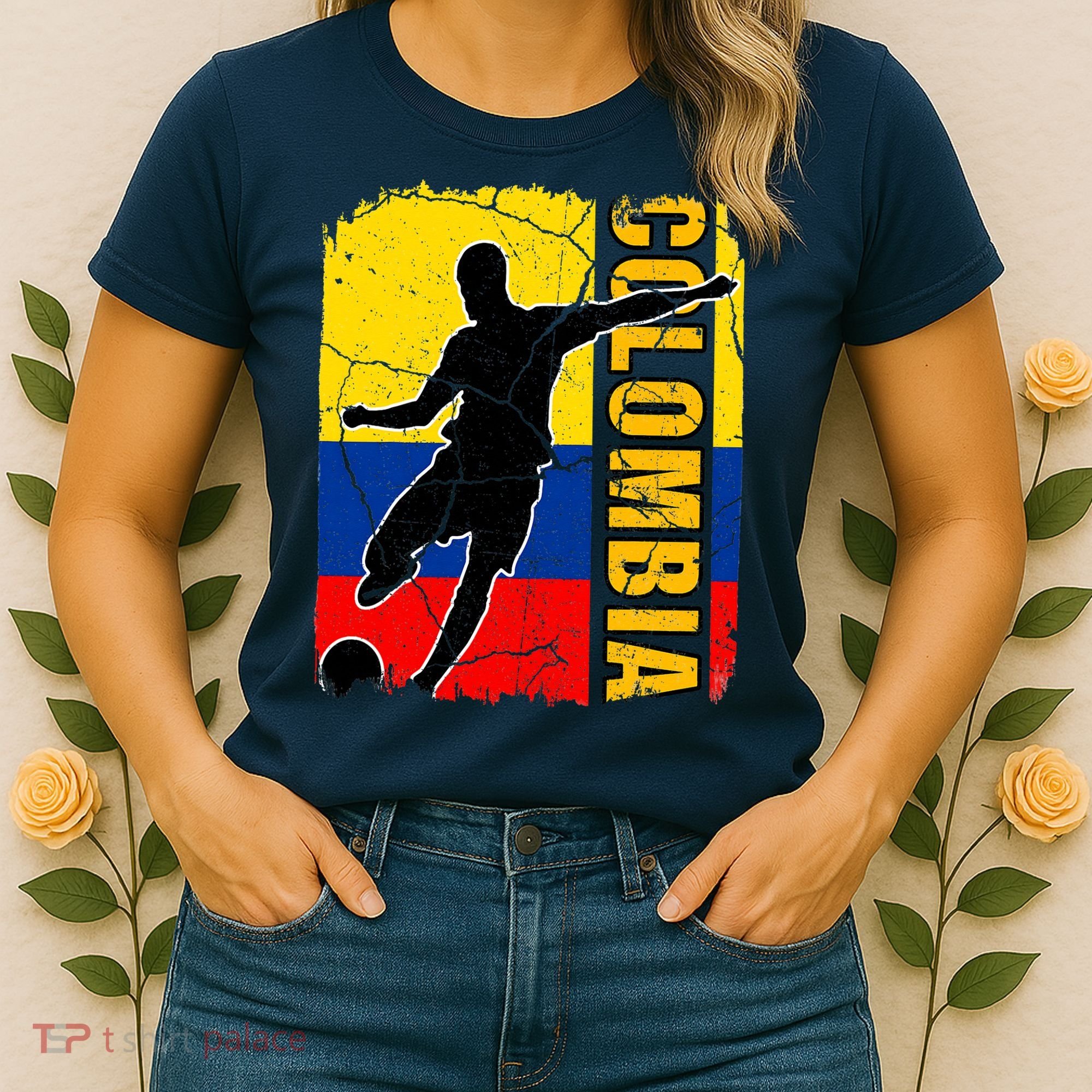 Colombian Soccer Team Colombia Flag Jersey Women's T-Shirt