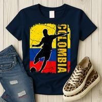 Colombian Soccer Team Colombia Flag Jersey Women's T-Shirt thumb 3