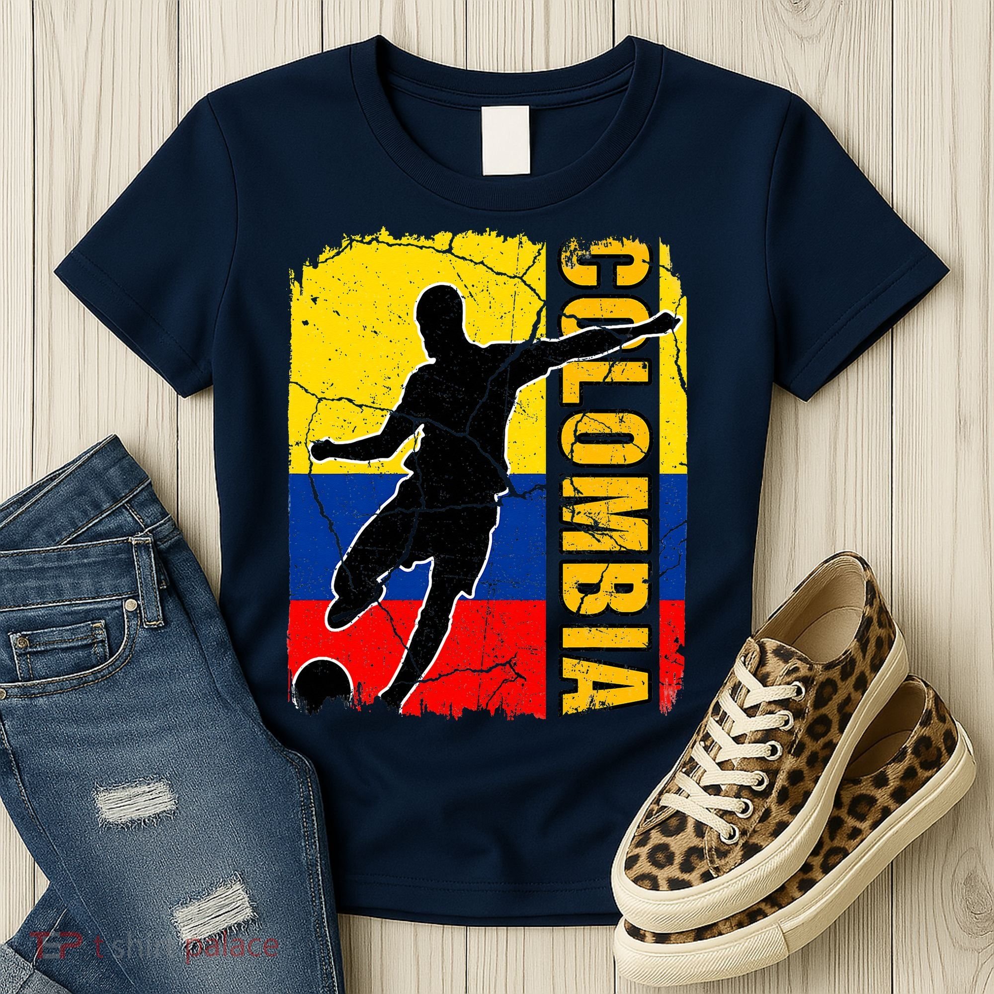 Colombian Soccer Team Colombia Flag Jersey Women's T-Shirt