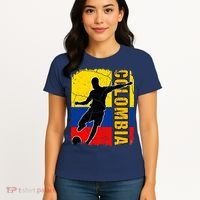 Colombian Soccer Team Colombia Flag Jersey Women's T-Shirt thumb 4