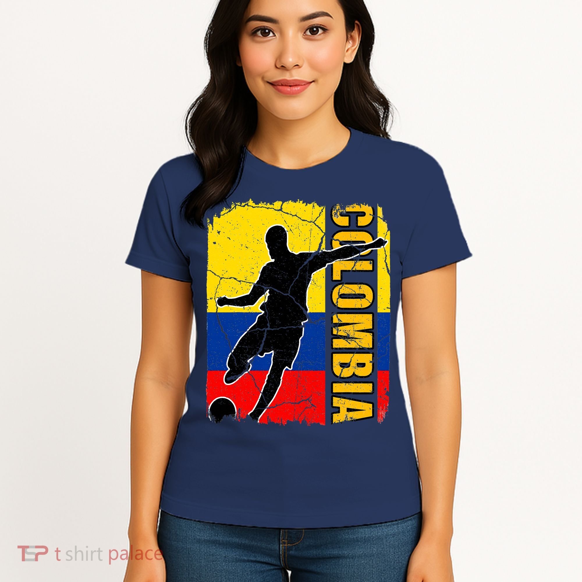 Colombian Soccer Team Colombia Flag Jersey Women's T-Shirt