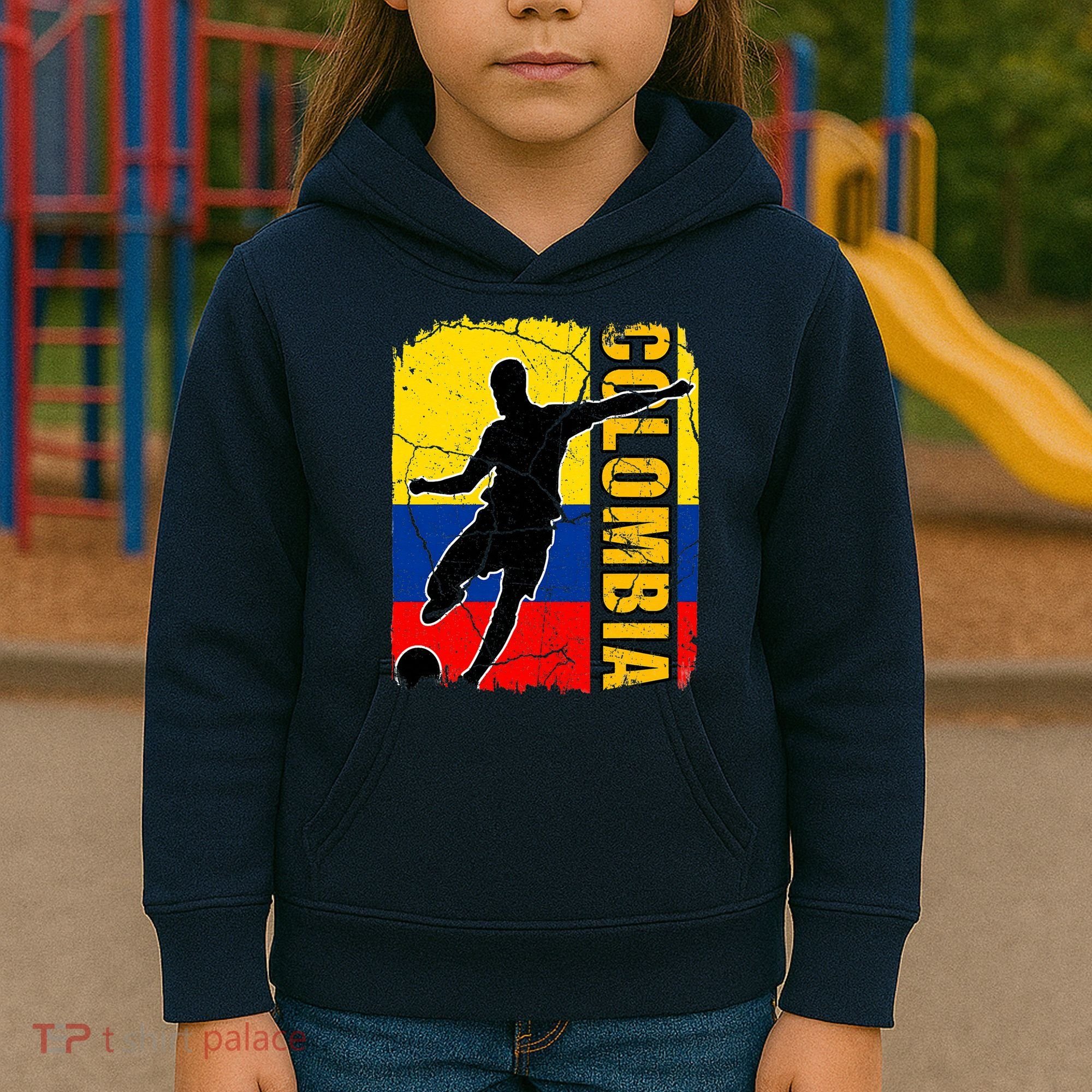 Colombian Soccer Team Colombia Flag Jersey Kids Hoodie