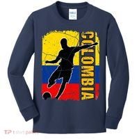 Colombian Soccer Team Colombia Flag Jersey Kids Long Sleeve Shirt thumb 0