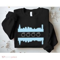 Chicago School Teachers Union Red For Ed Skyline Flag Sweatshirt thumb 2