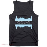 Chicago School Teachers Union Red For Ed Skyline Flag Tank Top thumb 0