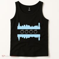 Chicago School Teachers Union Red For Ed Skyline Flag Tank Top thumb 2