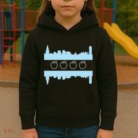 Chicago School Teachers Union Red For Ed Skyline Flag Kids Hoodie thumb 3