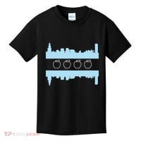 Chicago School Teachers Union Red For Ed Skyline Flag Kids T-Shirt thumb 0