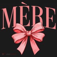 Cute Simple Typo Mothers Day French Mere Coquette Bow Women's Tank Top thumb 5