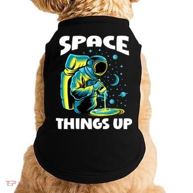 Cool Space Things Up Graphic Astronaut In Outer Space Gift Doggie Tank