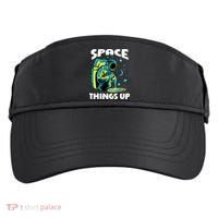 Cool Space Things Up Graphic Astronaut In Outer Space Gift Adult Drive Performance Visor thumb 0