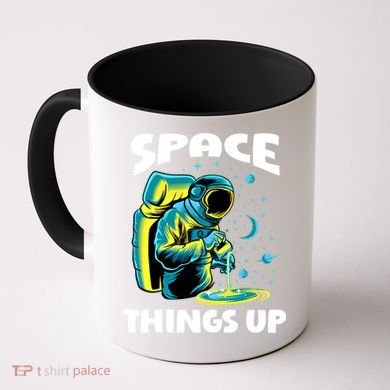 Cool Space Things Up Graphic Astronaut In Outer Space Gift Coffee Mug