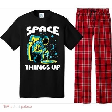 Cool Space Things Up Graphic Astronaut In Outer Space Gift Pajama Set