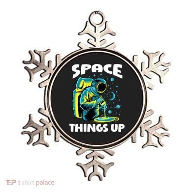 Cool Space Things Up Graphic Astronaut In Outer Space Gift Ornament