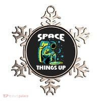 Cool Space Things Up Graphic Astronaut In Outer Space Gift Ornament thumb 0