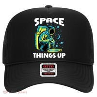 Cool Space Things Up Graphic Astronaut In Outer Space Gift Hat thumb 0