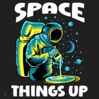 Cool Space Things Up Graphic Astronaut In Outer Space Gift Hat thumb 2