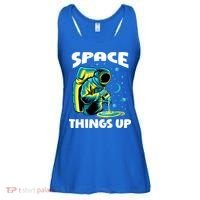 Cool Space Things Up Graphic Astronaut In Outer Space Gift Ladies Essential Flowy Tank thumb 0