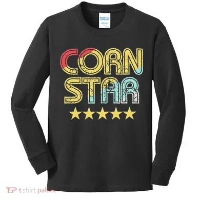 Corn Star Team Cornhole Kids Long Sleeve Shirt