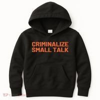 Criminalize Small Talk Kids Hoodie thumb 0