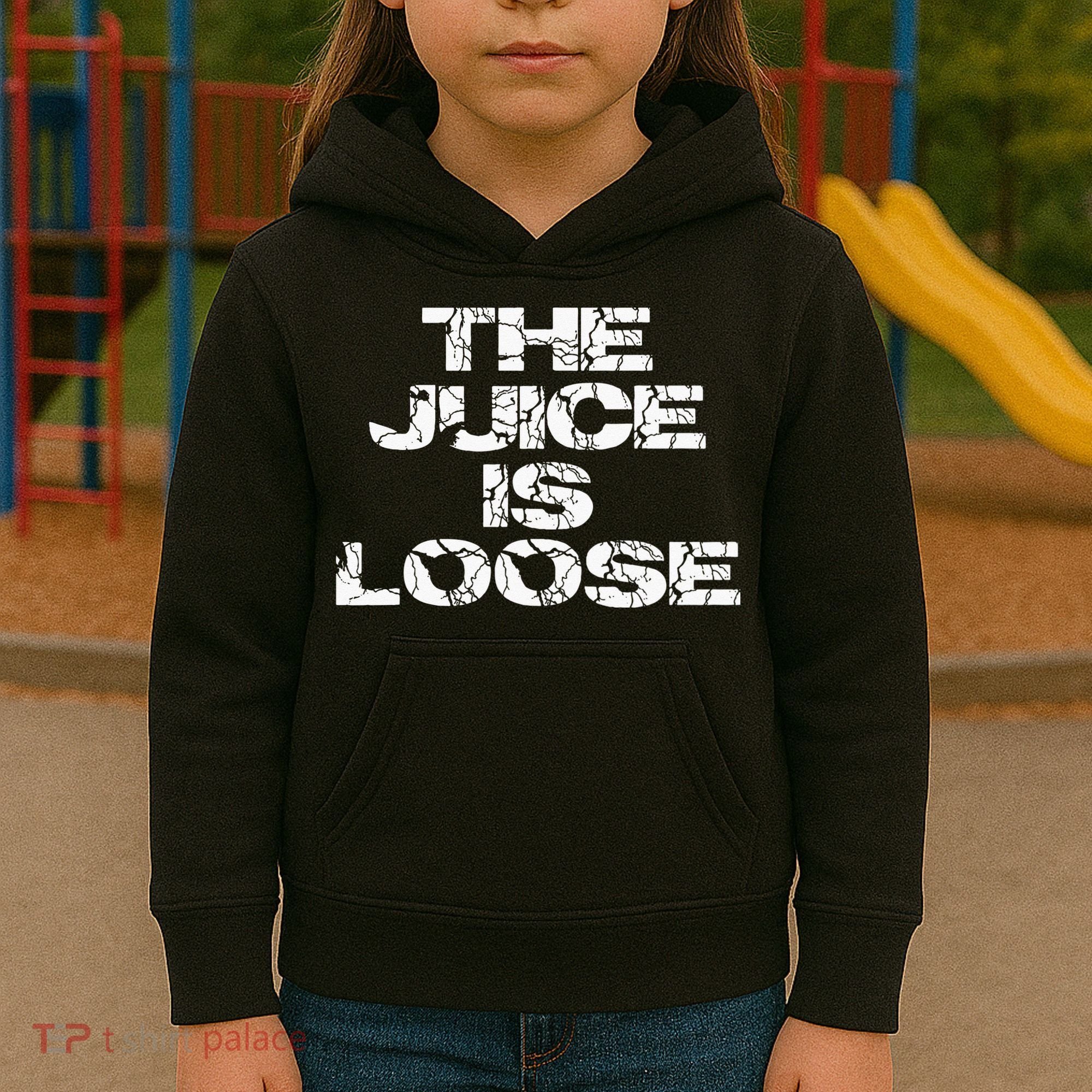 Casual Summer Trendy THE JUICE IS LOOSE Electric Kids Hoodie
