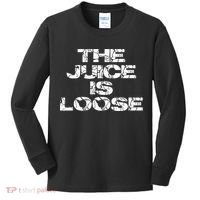 Casual Summer Trendy THE JUICE IS LOOSE Electric Kids Long Sleeve Shirt thumb 0