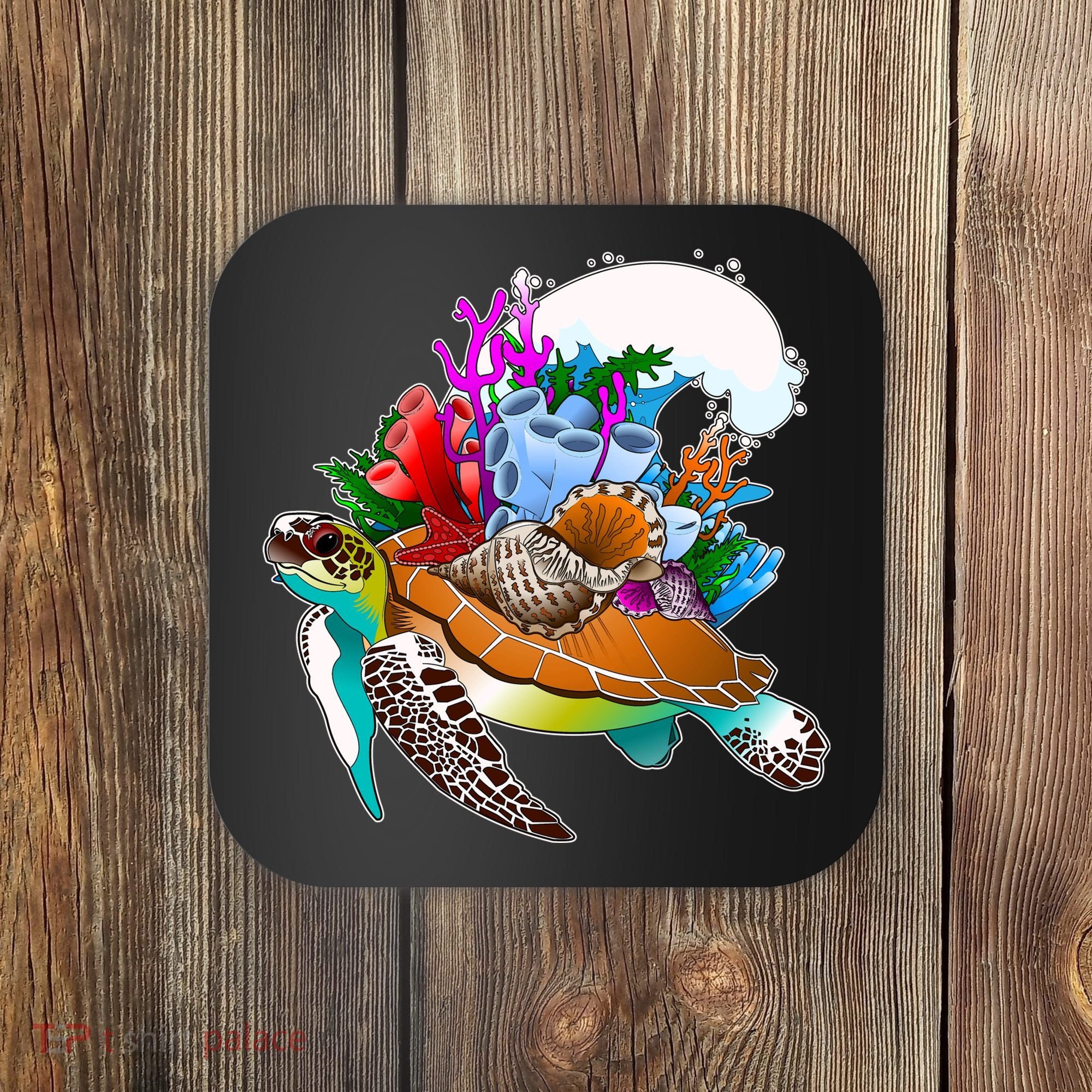 Cool Sea Turtle Ocean Life Coaster