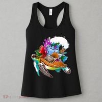 Cool Sea Turtle Ocean Life Women's Tank Top thumb 3