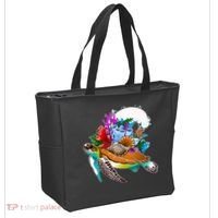 Cool Sea Turtle Ocean Life Tote Bag thumb 2