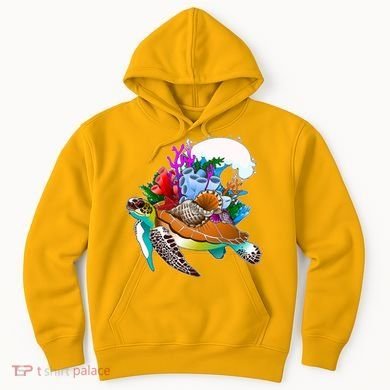 Cool Sea Turtle Ocean Life Hoodie