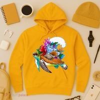 Cool Sea Turtle Ocean Life Hoodie thumb 3