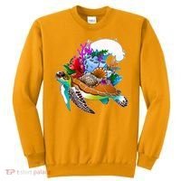 Cool Sea Turtle Ocean Life Sweatshirt thumb 0