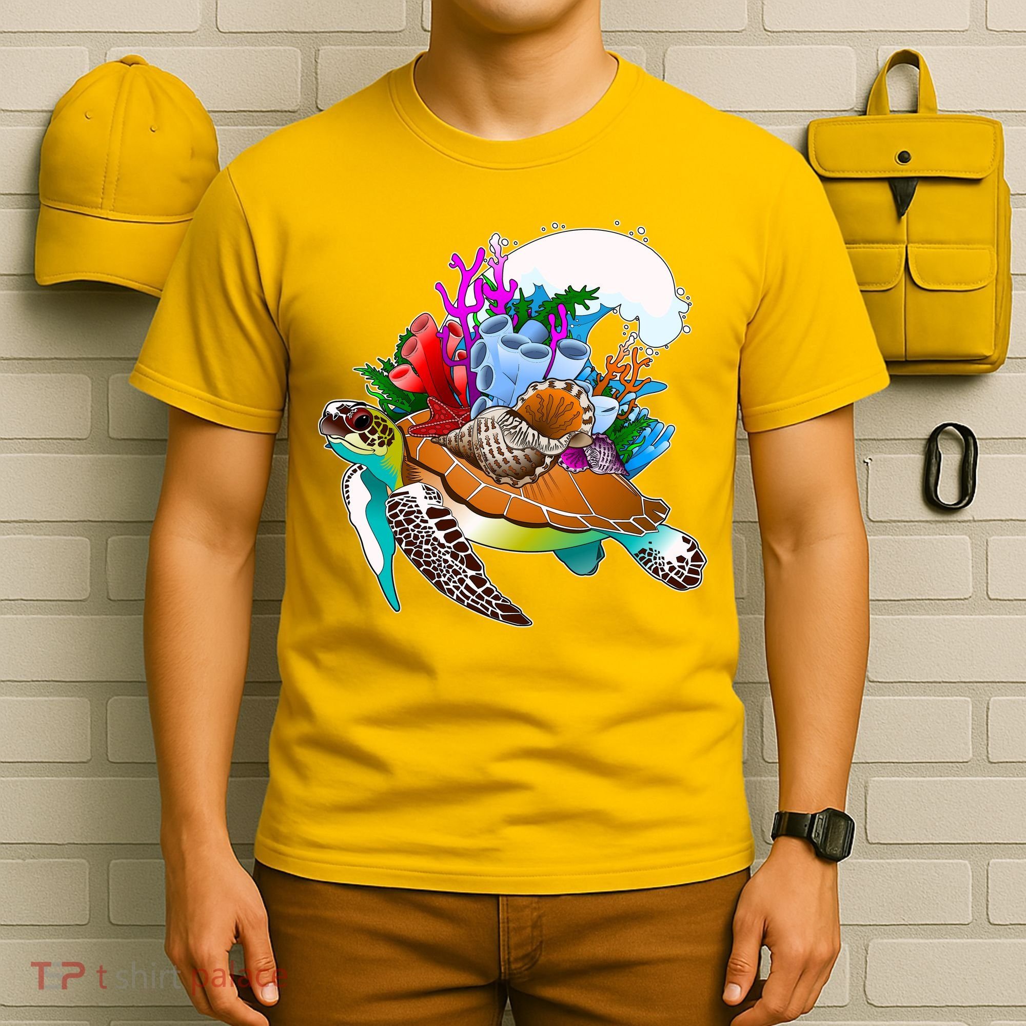 Cool Sea Turtle Ocean Life T-Shirt