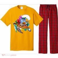 Cool Sea Turtle Ocean Life Pajama Set thumb 0