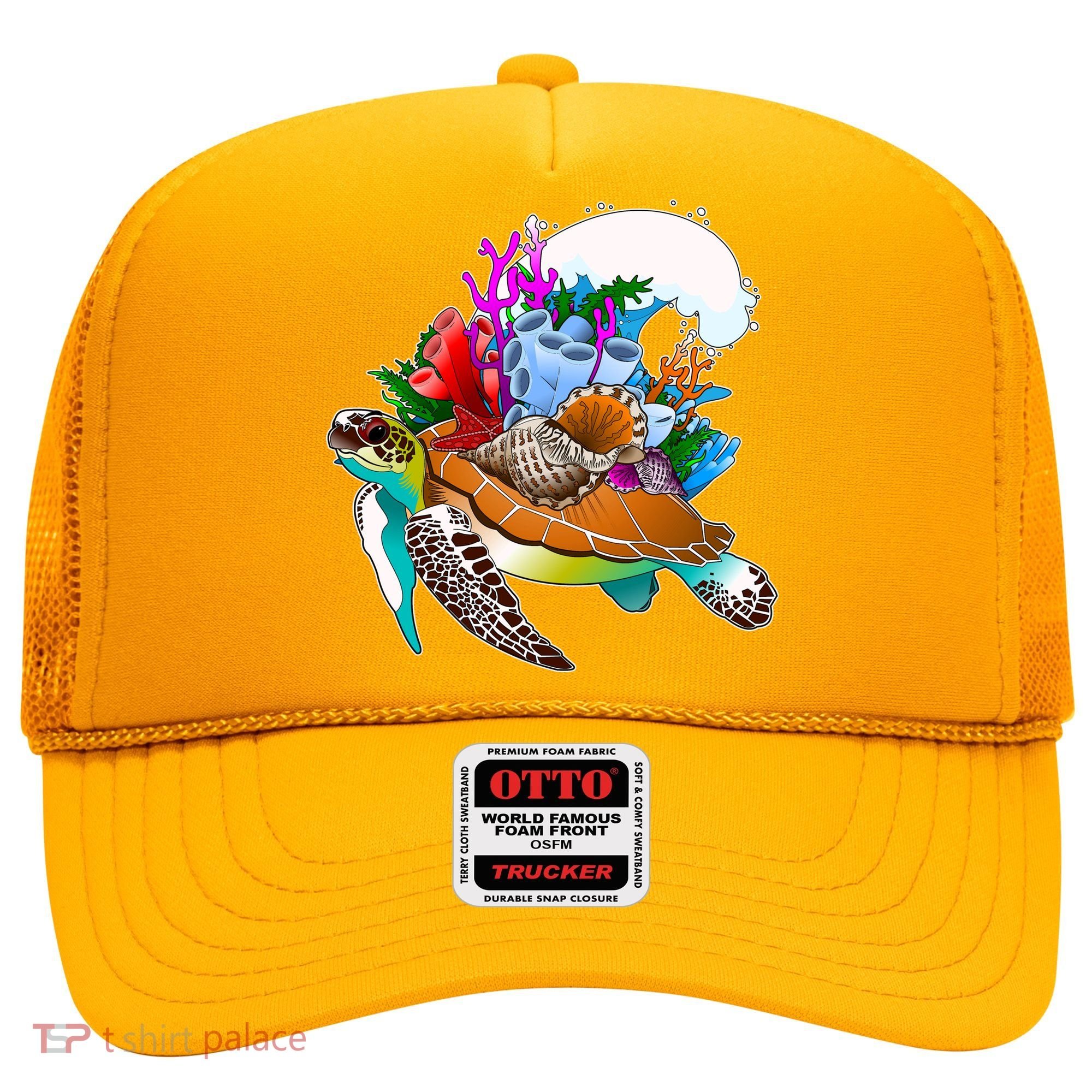 Cool Sea Turtle Ocean Life Hat