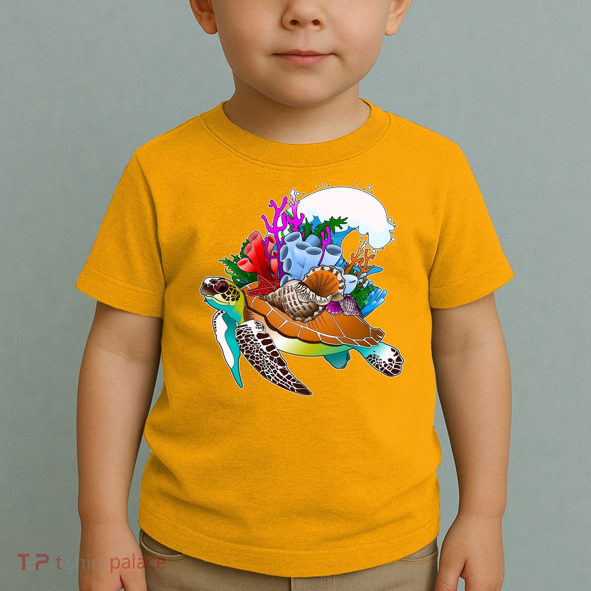 Cool Sea Turtle Ocean Life Toddler T-Shirt