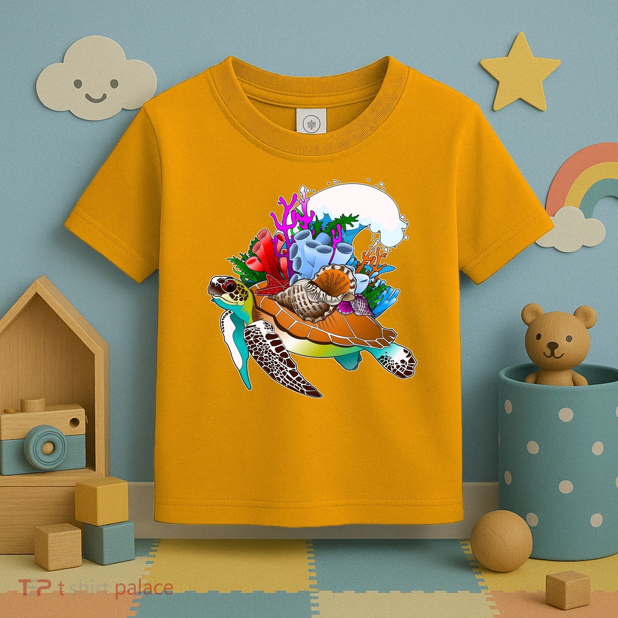 Cool Sea Turtle Ocean Life Toddler T-Shirt
