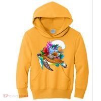 Cool Sea Turtle Ocean Life Kids Hoodie thumb 0