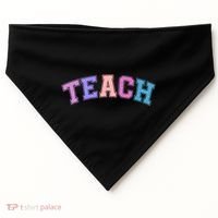 Cute Sporty Teach Logo USA-Made Doggie Bandana thumb 0