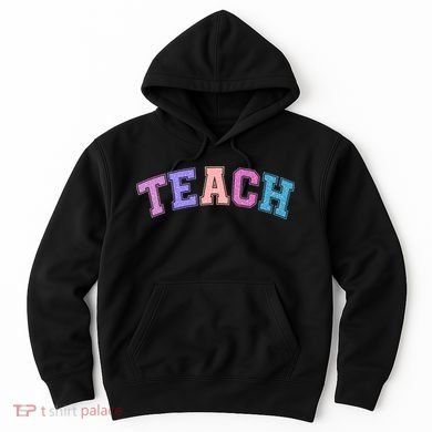 Cute Sporty Teach Logo Hoodie