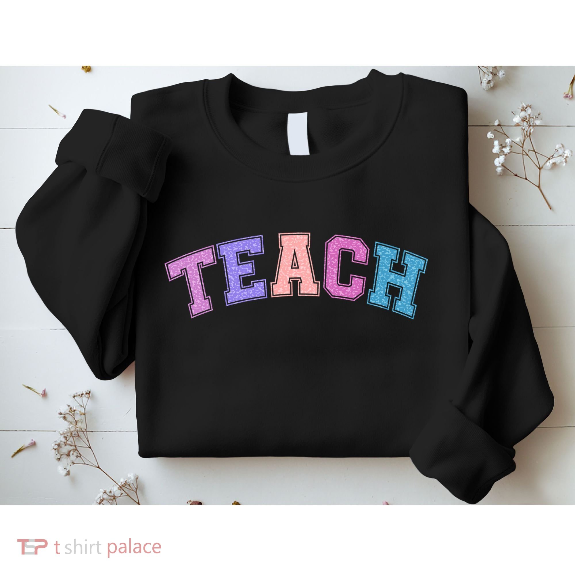 Cute Sporty Teach Logo Sweatshirt