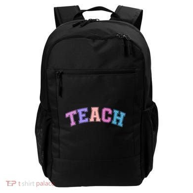 Cute Sporty Teach Logo Backpack