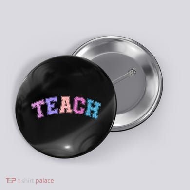 Cute Sporty Teach Logo Button