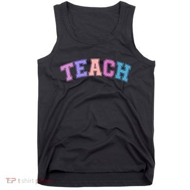 Cute Sporty Teach Logo Tank Top