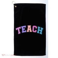 Cute Sporty Teach Logo Golf Towel thumb 0